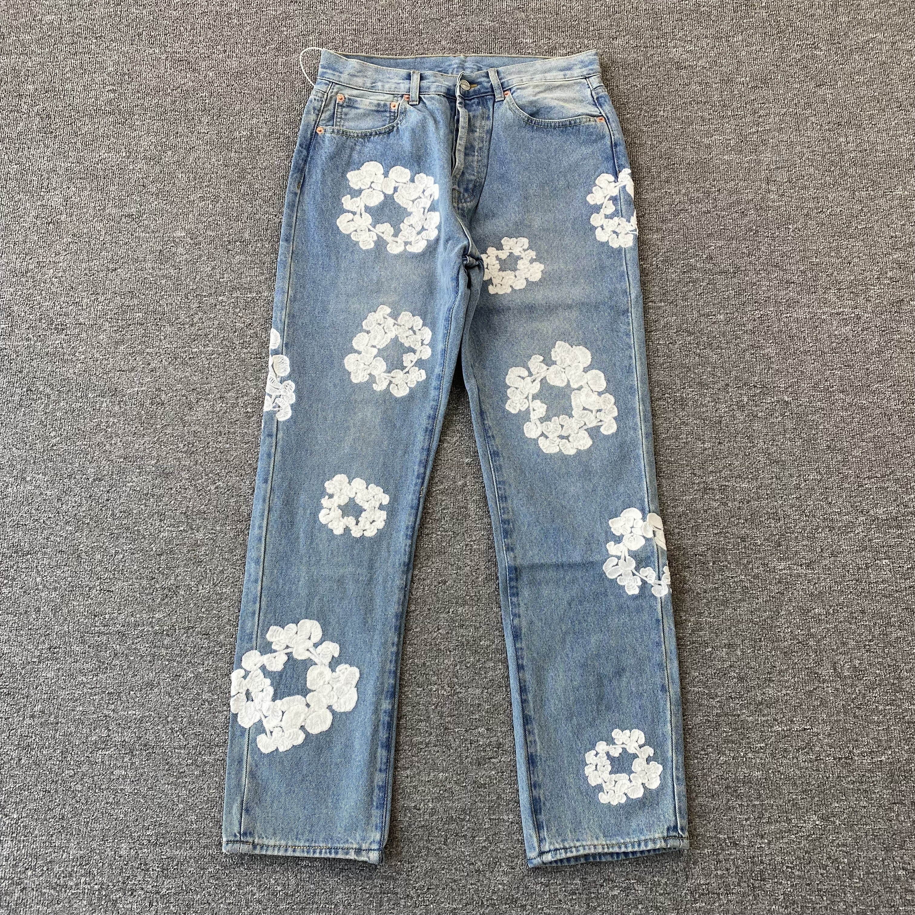 Pantaloni DENIM TEARS Blu Chiaro